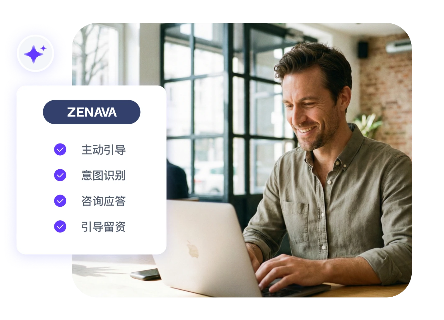 智能引导访客留资